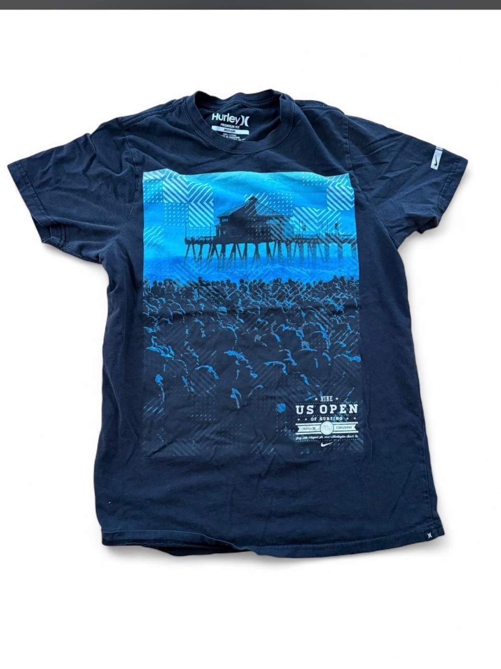 Hurley Men’s Navy Graphic US Open Tee